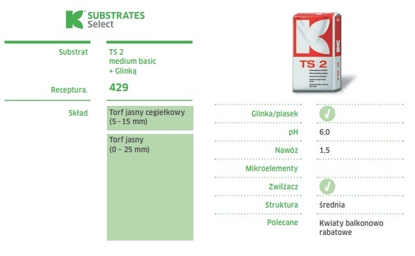 Podłoże TS 2 MEDIUM BASIC WITH CLAY 210L 812207020429_TS-2