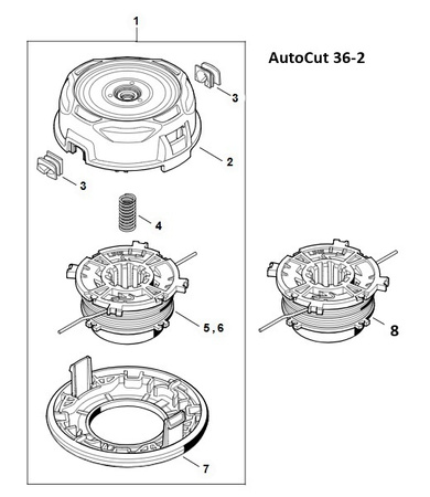 Głowica kosząca AutoCut 36-2