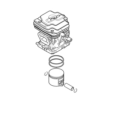 Cylinder z tłokiem Ø 44 mm