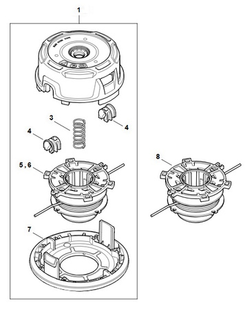 Szpula zamienna (bez żyłki)