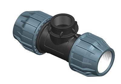 Trójnik PE 50-6/4" W PN16 Elysee