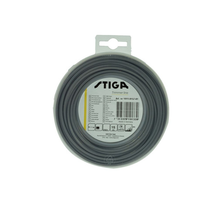Żyłka tnąca g.STIGA 3,0/15m (black)
