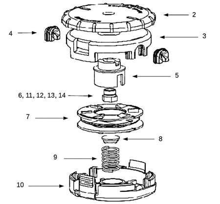 Pokrętło Małej Głowicy E415-000091 