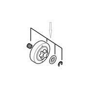 Koło napędu łańcucha 3/8"P 6 Z