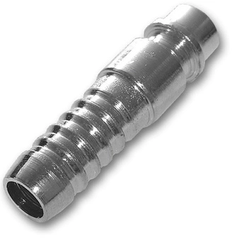 Wtyk z nyplem na wąż 1/4"- 6mm stal-chrom